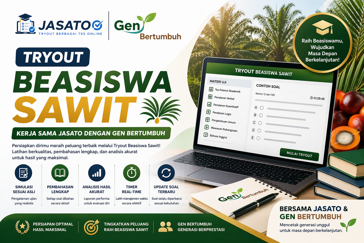 Try Out Beasiswa Sawit